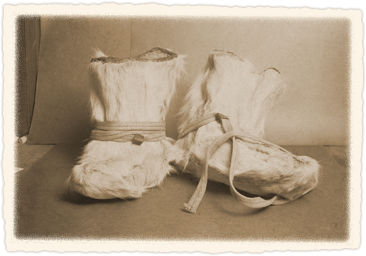 Reindeer skin boots