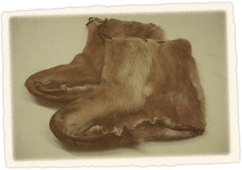 Reindeer skin boots