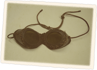 Frank Debenham's snow goggles