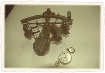 Sextant and watches