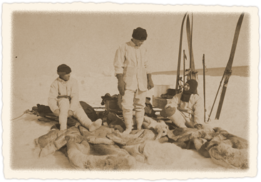 Explorers getting dressed