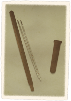 Wooden thermometer