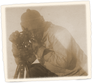 A. Stephenson at theodolite 