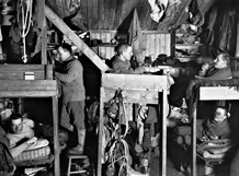 Scotts men in hut