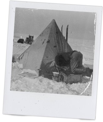Getting into a tent