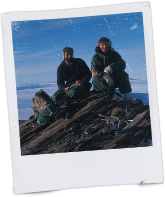 Peter Clarkson on the Shackleton Mountain range